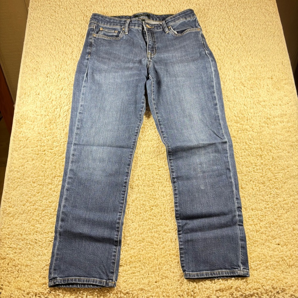 Lauren Ralphβ Lauren Womens Jeans Blue Denim Size 8 Straight Leg